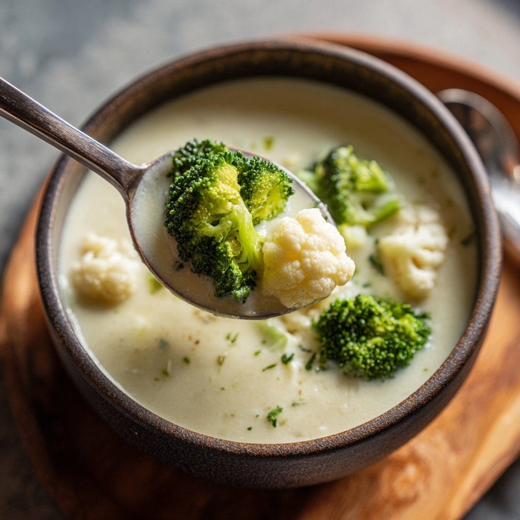Blumenkohlsuppe mit Brokkoli