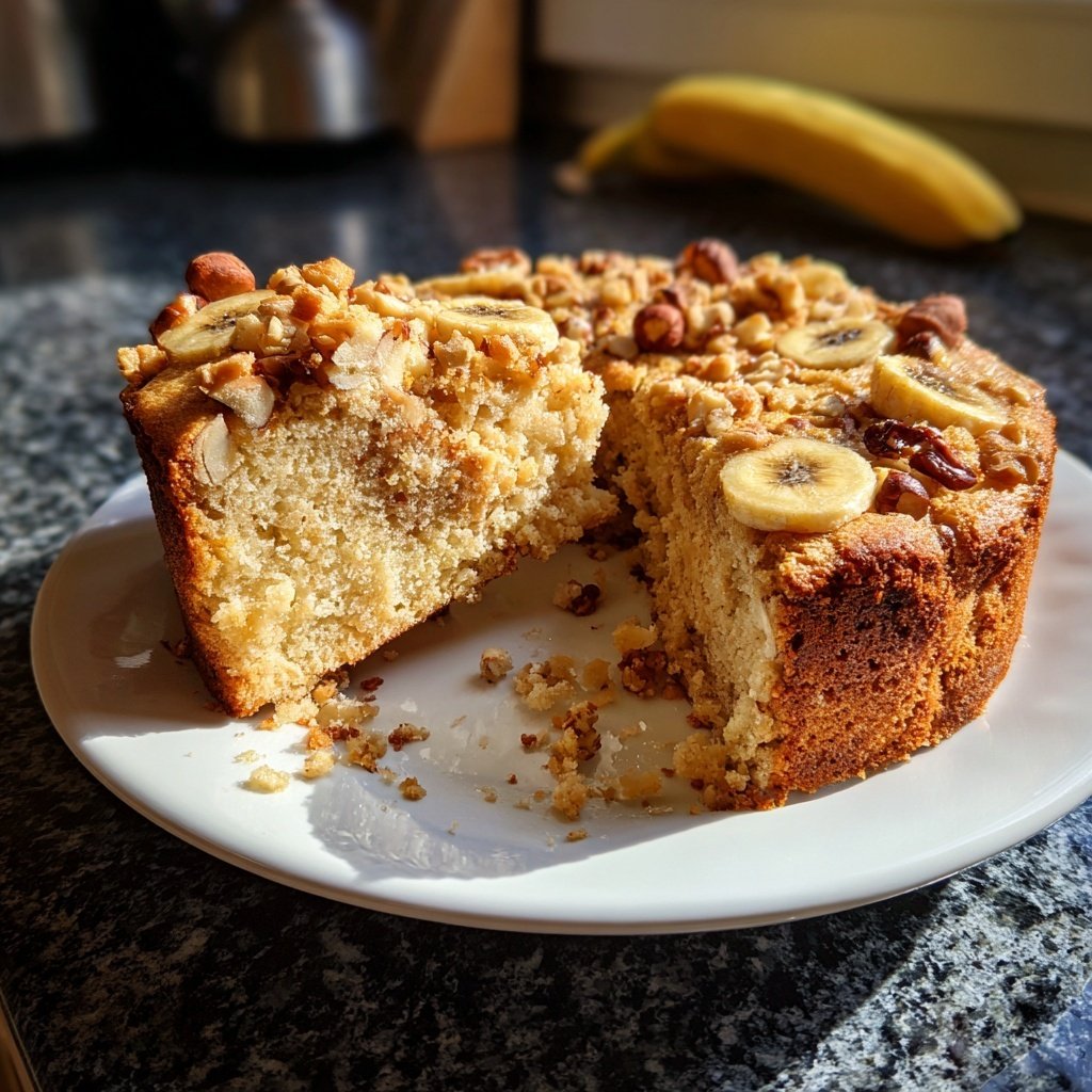 Bananenkuchen mit Haselnüssen