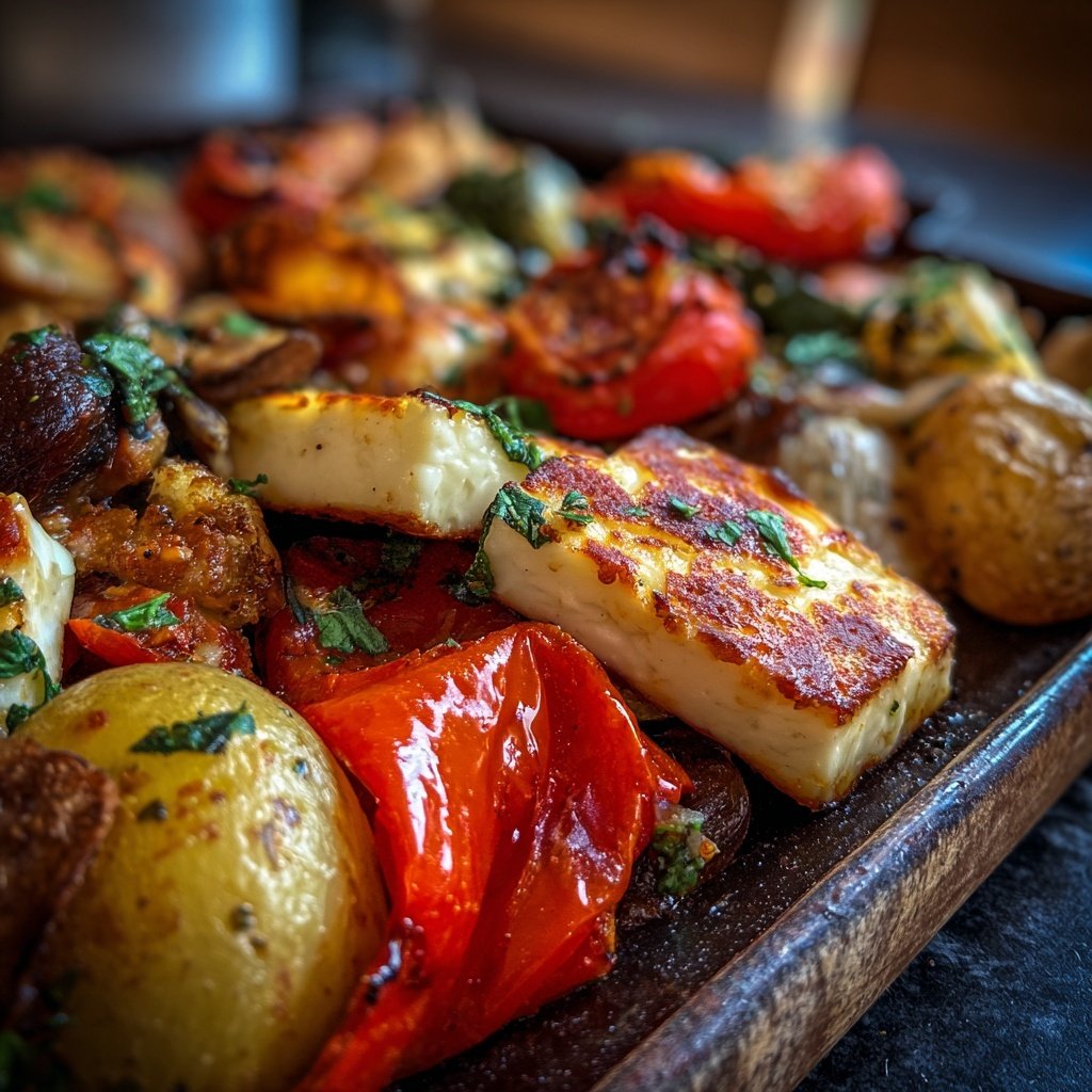 Ofengemüse mit Halloumi