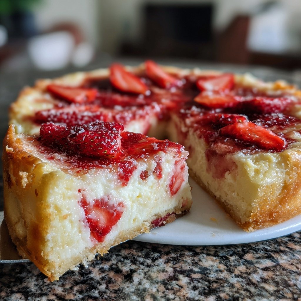 Erdbeer Käsekuchen Ohne Boden