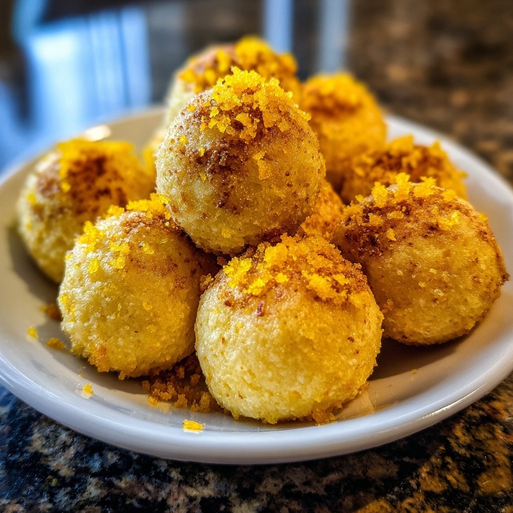 Quarkbällchen mit Orangenabrieb