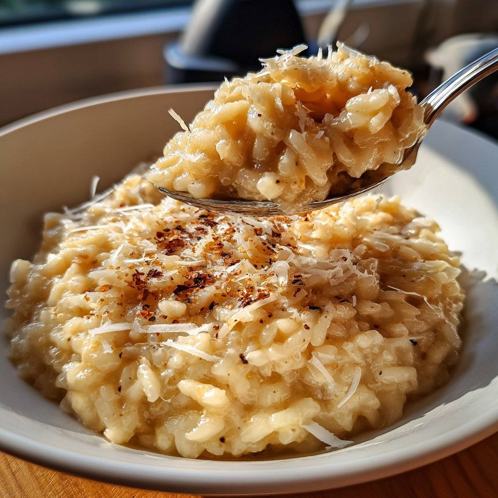 Risotto mit Champagner und Parmesan